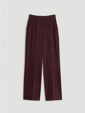 American Tall Flat Front Wide Leg Dress Pants for Tall Women Sz 12